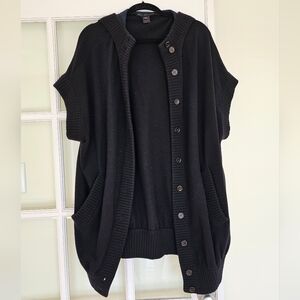 Marc by Marc Jacob oversize hooded cadigan